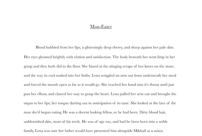 copyedit and proofread articles, blog posts, etc